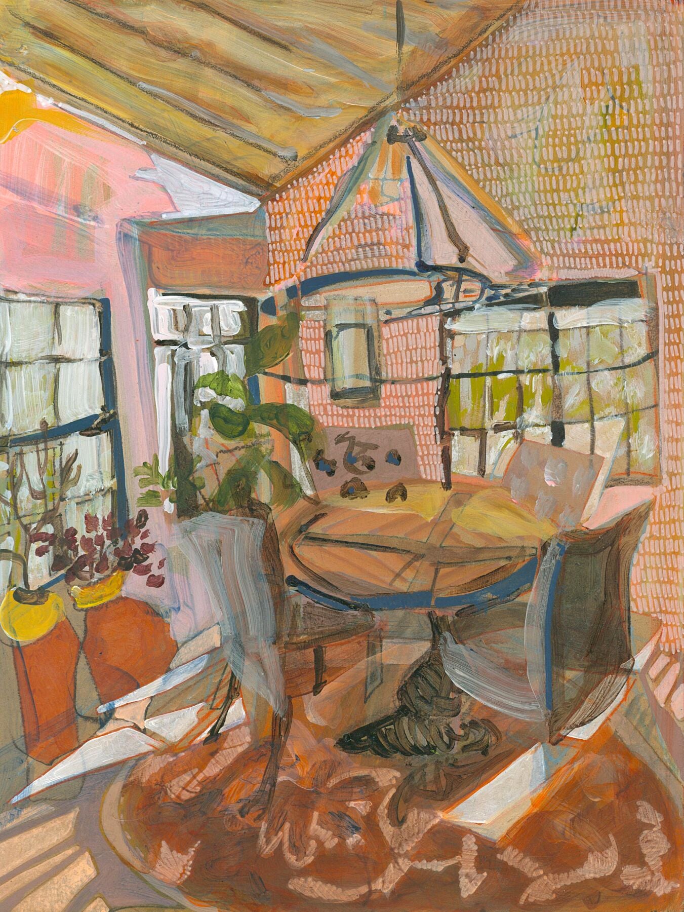 Peach Dining Room